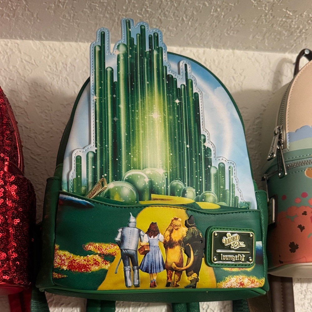 Loungefly The Wizard of Oz Emerald City Green Backpack